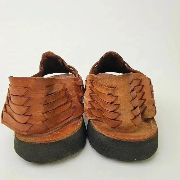 Brand X Ranchero Huarache Leather Fisherman Sandals - 12 - Picture 8 of 12